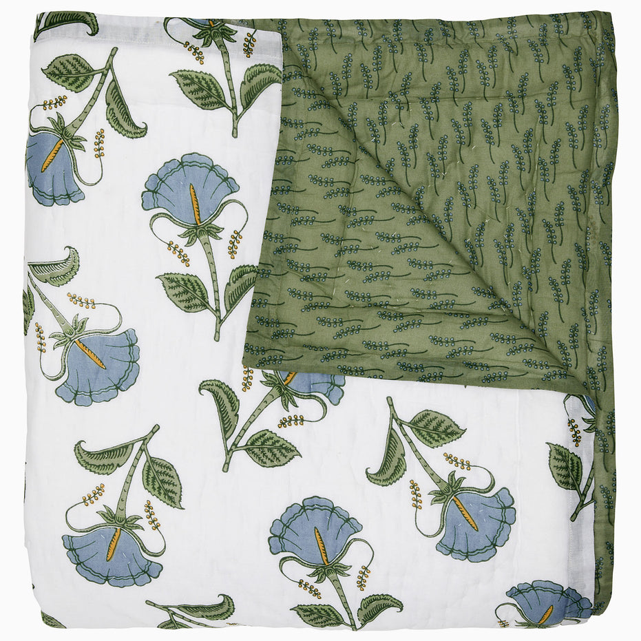 Farah Light Indigo Quilt