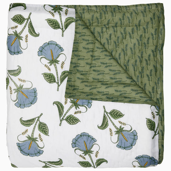 Farah Light Indigo Quilt