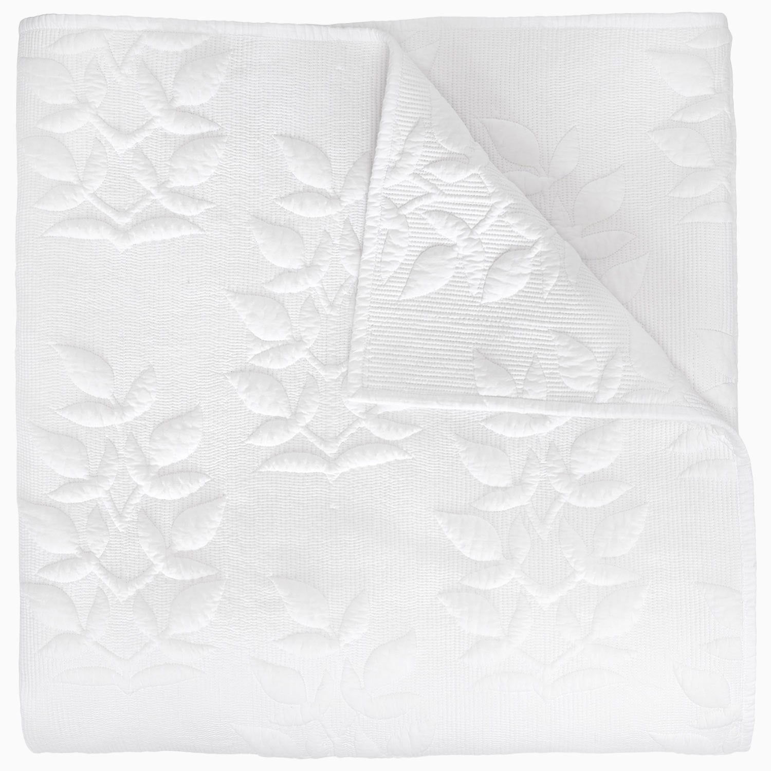 Manya White Organic Quilt by John Robshaw
