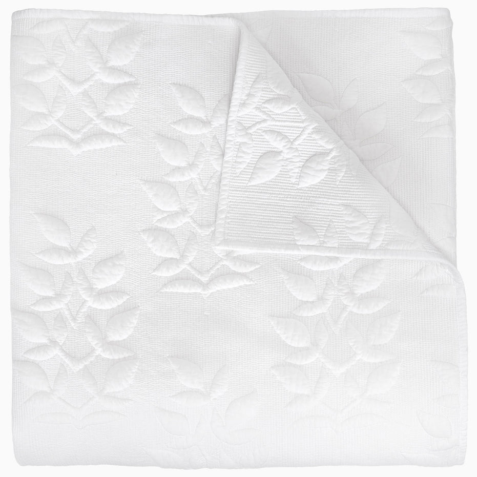 Manya White Organic Quilt by John Robshaw
