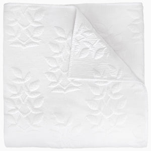 Manya White Organic Quilt by John Robshaw