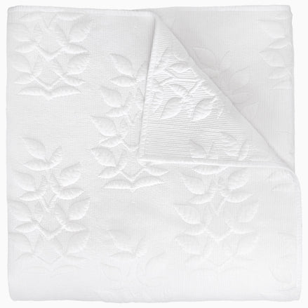 Manya White Organic Quilt by John Robshaw