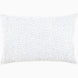 A John Robshaw Organic Hand Stitched Light Indigo Quilt with blue dots.