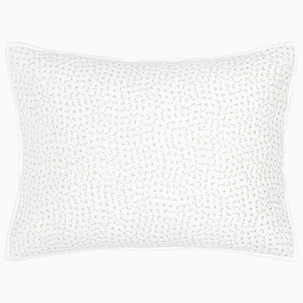 Organic Hand Stitched Sage Sham by John Robshaw