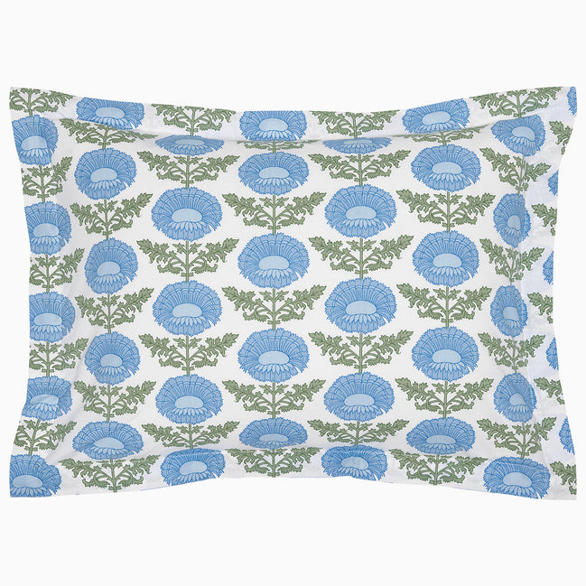 Kaavia Light Indigo Organic Sham by John Robshaw