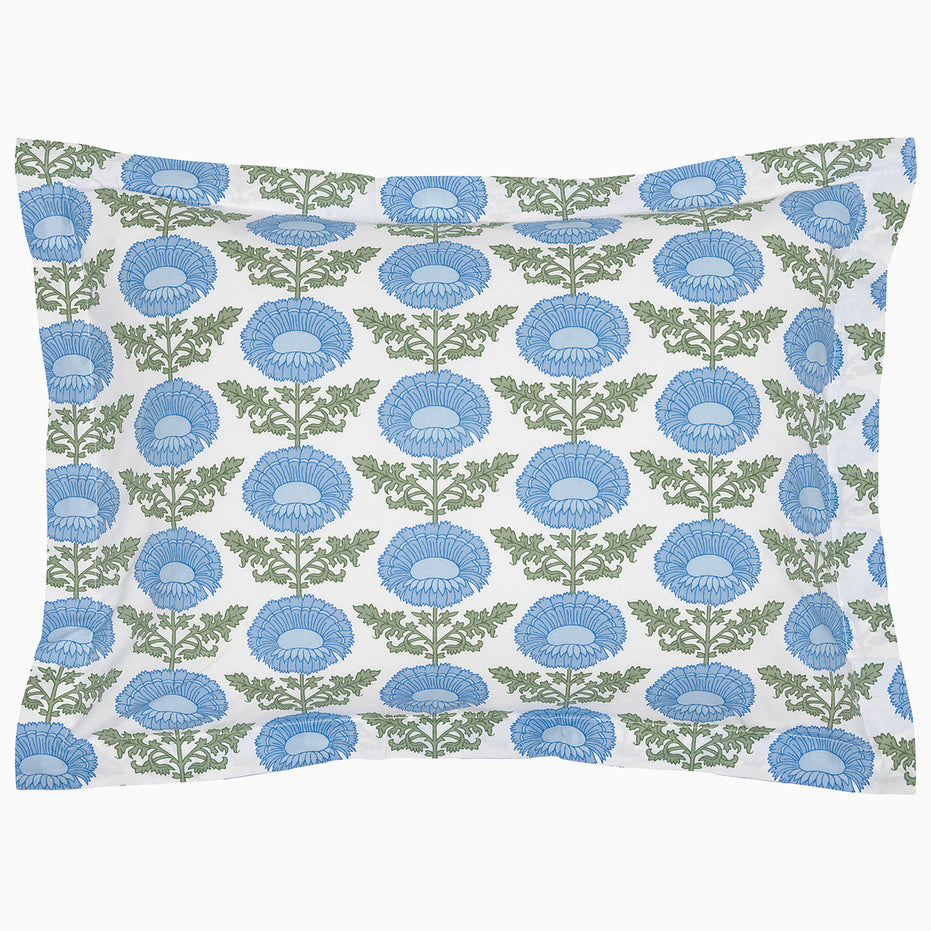 Kaavia Light Indigo Organic Sham by John Robshaw