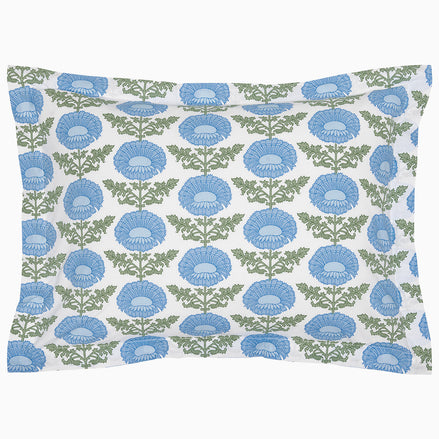 Kaavia Light Indigo Organic Sham by John Robshaw