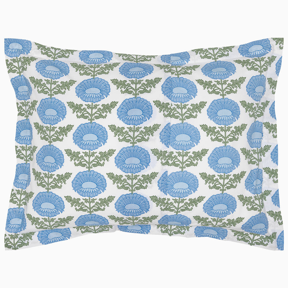 Kaavia Light Indigo Organic Sham by John Robshaw