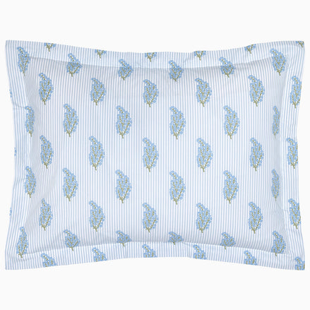 Nirvi Light Indigo Organic Sham by John Robshaw