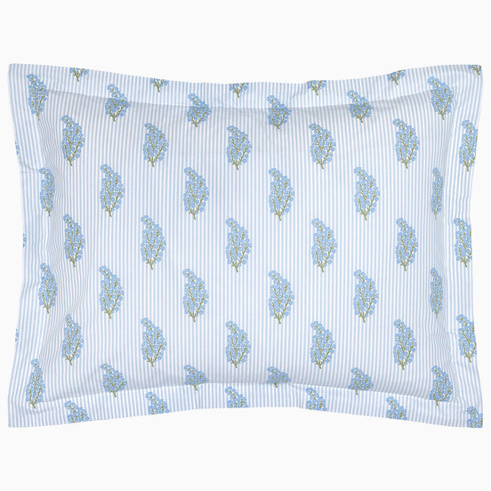 Nirvi Light Indigo Organic Sham by John Robshaw