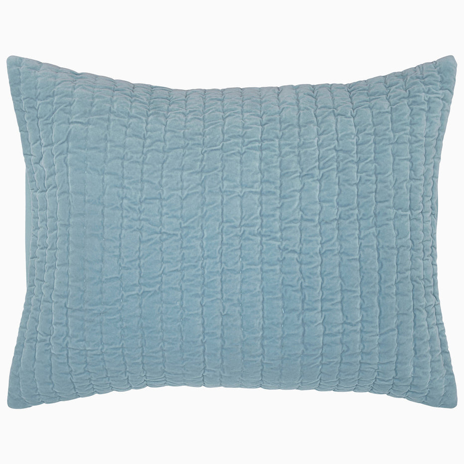 Velvet Light Indigo Sham