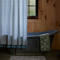 Cala Sage Organic Shower Curtain - High Quality Image of 