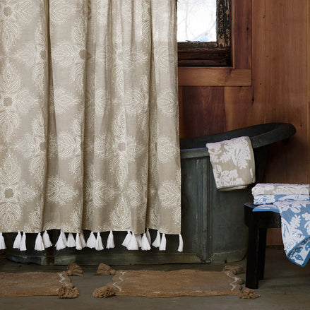 Dasati Sand Shower Curtain by John Robshaw
