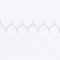 Stitched Lavender Organic Sheet Swatch - High Quality Image of 