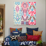 Tashkent Spring Day Medium Ikat Tapestry - 32179601211438