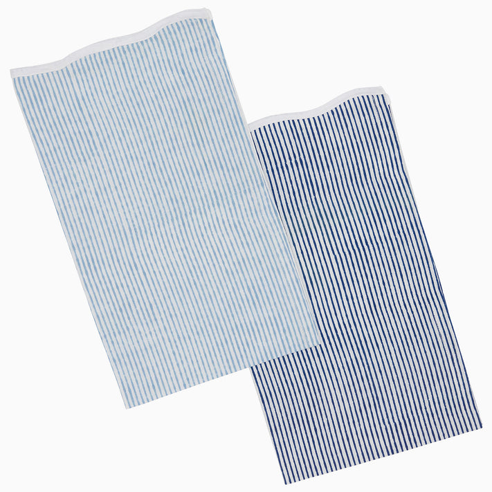 Nandi Indigo & Light Indigo Tea Towels by John Robshaw