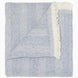 Lavanya Indigo Throw by John Robshaw features a folded herringbone weave, indigo cotton with fringe on one edge, and a flipped corner to highlight its texture.