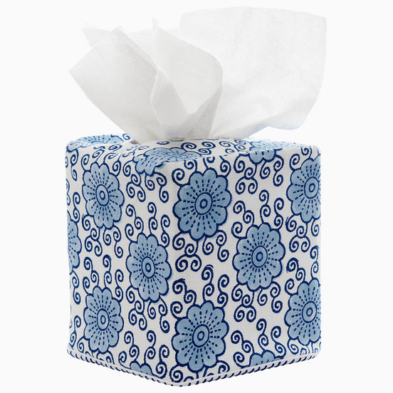 Damini Indigo Tissue Box Cover by John Robshaw