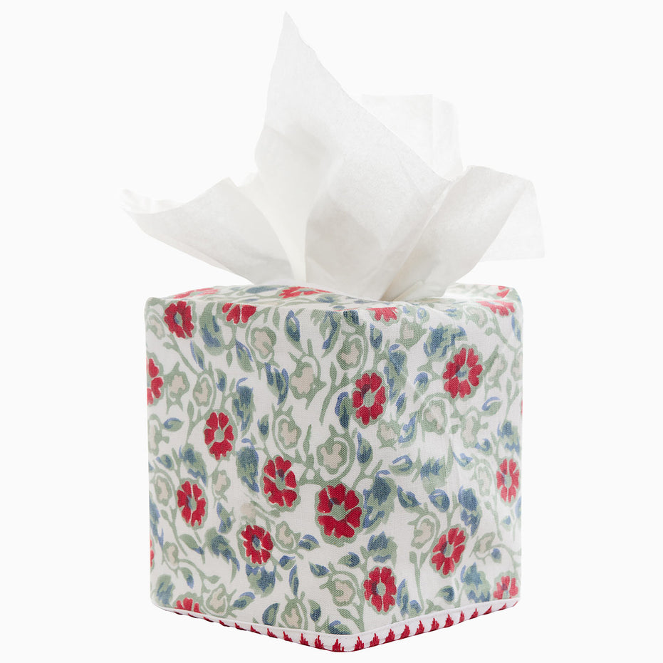 Ipsita Coral Tissue Box Cover by John Robshaw