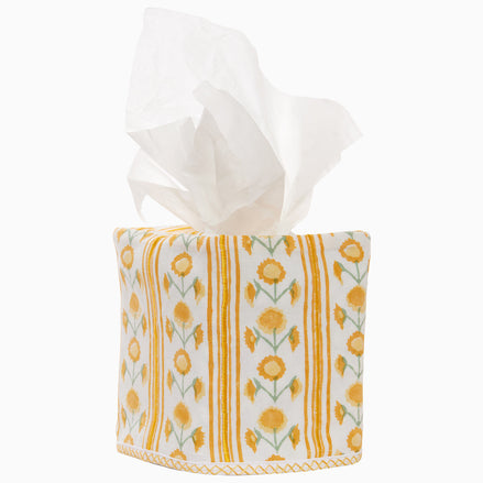 Ritika Marigold Tissue Box Cover by John Robshaw