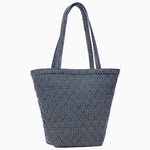 Cinde Indigo Quilted Tote Bag by John Robshaw