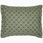 The Atulya Moss Duvet Set by John Robshaw, featuring a green and white floral pattern, complements your celestial design bedding perfectly. - 31374702051374