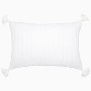 Velvet White Kidney Pillow