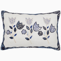 Upcycled Tulips Kidney Pillow - High Quality Image of 