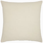 The John Robshaw Simar Decorative Pillow is a square, plain beige cushion with a smooth texture and no visible patterns or embellishments, featuring a hidden zipper closure. - 31272615247918