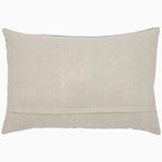 A simple and plain rectangular beige pillow on a white background, called the Shanta Kidney Pillow, reminiscent of John Robshaw's elephant pillow, hand painted and made in India. - 31272614199342