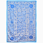 Blue Flowers Suzani Blanket - 32882344689710