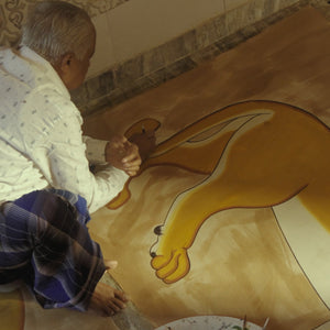 Right Orange Tiger Tapestry