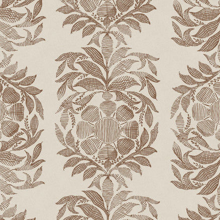 Yashi Chestnut Fabric by John Robshaw