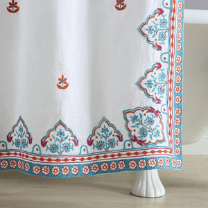 Sheetal Peacock Shower Curtain