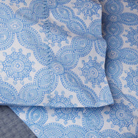 Akash Azure Organic Sheet Set - High Quality Image of 