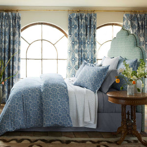 Cinde Indigo Organic Bed Skirt