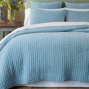 Cinde Light Indigo Organic Bed Skirt
