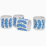 Aadi Azure Beaded Napkin Rings (Set of 4) - 31835701772334