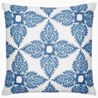 Maira Indigo Outdoor Decorative Pillow - High Quality Image of 