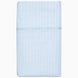 A Cinde Light Indigo Organic Sheet Set by John Robshaw, with a chevron pattern made from 100% cotton percale.