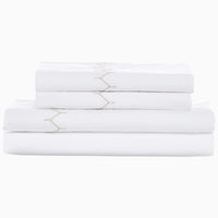 Stitched Sand Organic Sheet Set - High Quality Image of 