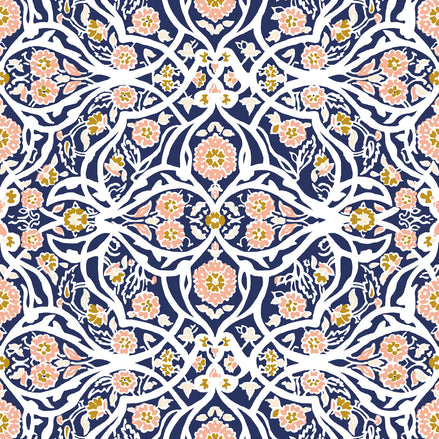 Adda Indigo Wallpaper by John Robshaw