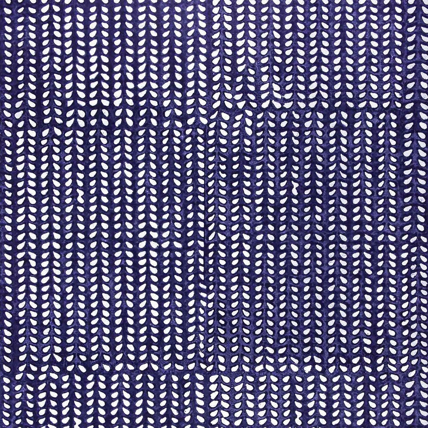 an Aleppo Indigo Wallpaper by John Robshaw with a blue and white pattern