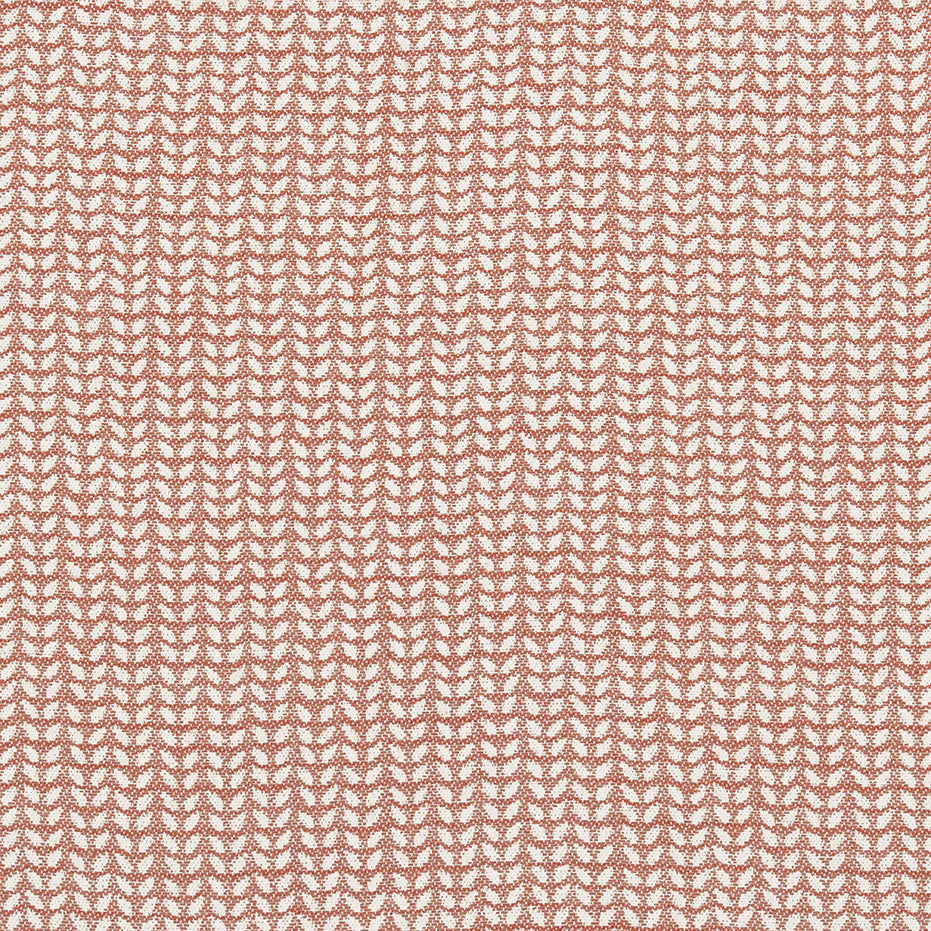 A pink and white zigzag pattern on a John Robshaw Aleppo Primrose Performance Fabric.