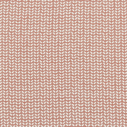 A pink and white zigzag pattern on a John Robshaw Aleppo Primrose Performance Fabric.