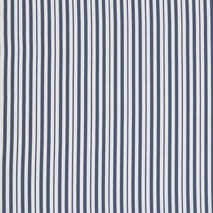 A blue and white John Robshaw Gent Stripe Azure Performance Fabric.