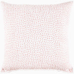 A pink and white Organic Hand Stitched Lotus Quilt with John Robshaw organic cotton cover and hand stitching. - 28009917644846