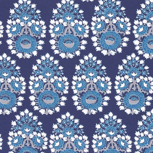 Lanka Indigo Wallpaper