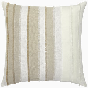 Fringed Natural Decorative Pillow