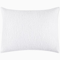Organic Hand Stitched White Sham - High Quality Image of 